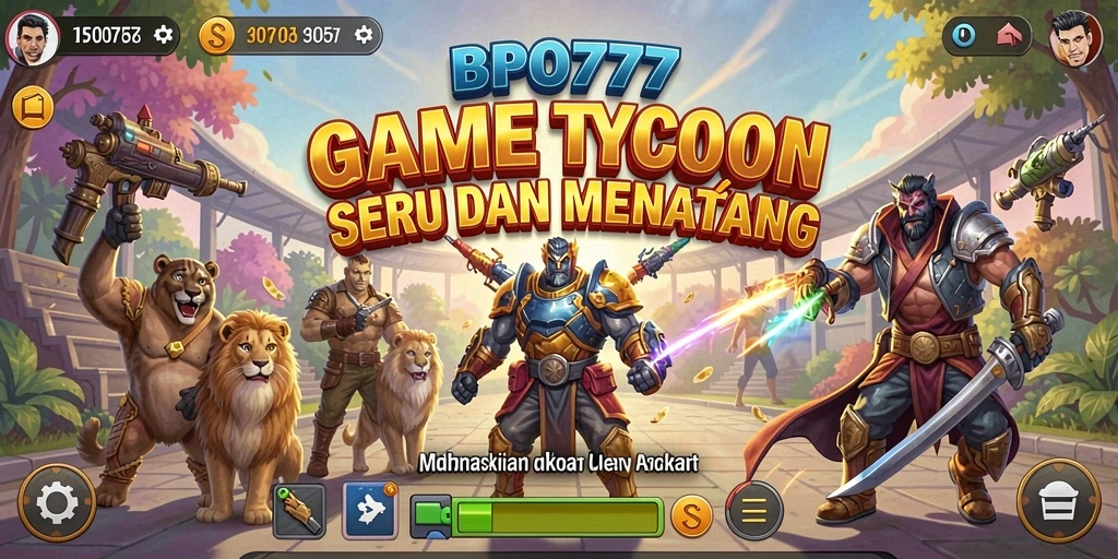 Tampilan gameplay BPO777 dengan elemen manajemen yang menarik.