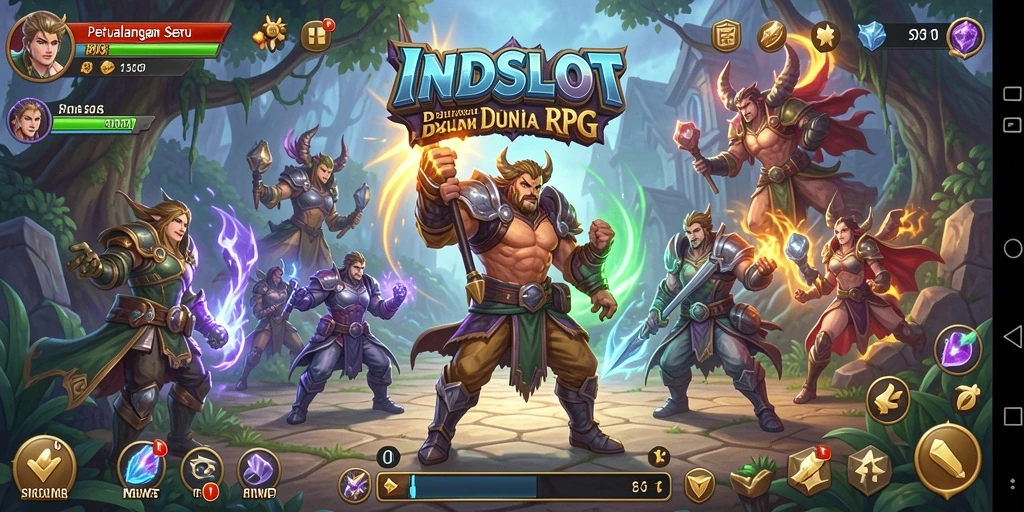 Tampilan gameplay RPG INDSLOT yang memukau dan penuh aksi.