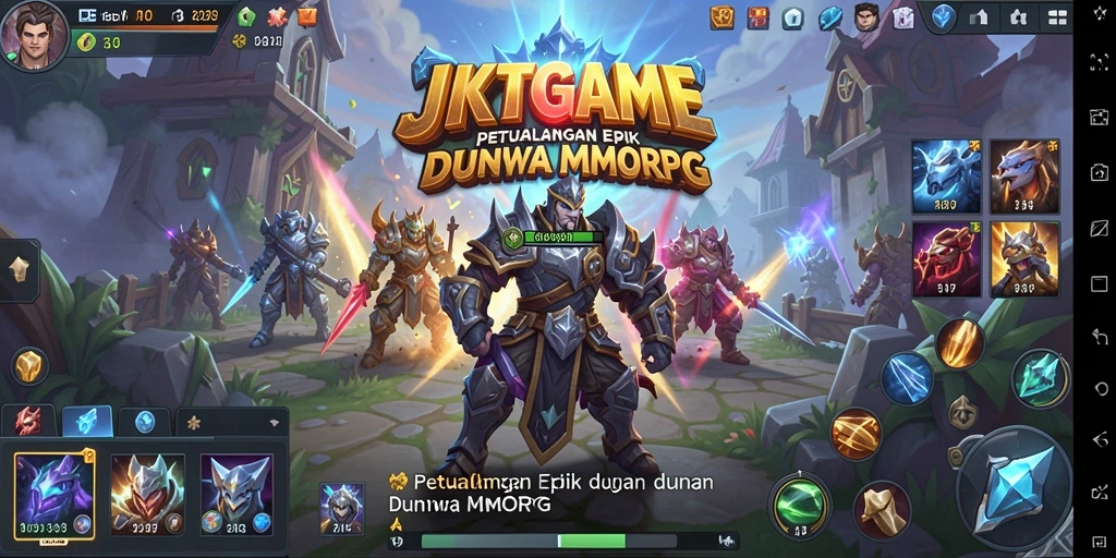 Tampilan gameplay epik di dunia MMORPG JKTGAME.