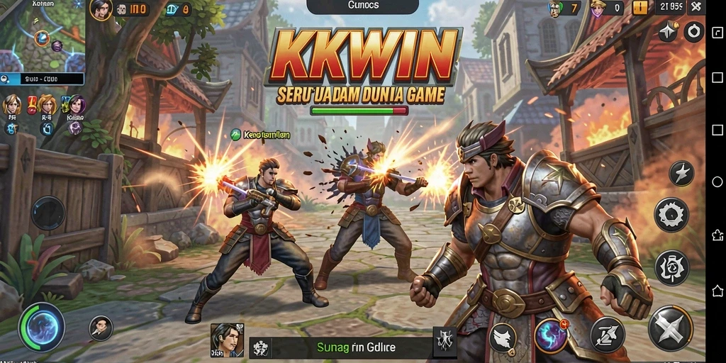 Tangkapan layar menunjukkan pertarungan mendebarkan di KKWIN.