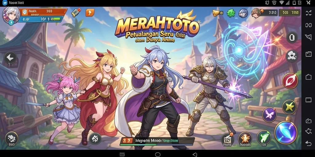 Tampilan menarik dari gameplay Anime MERAHTOTO.