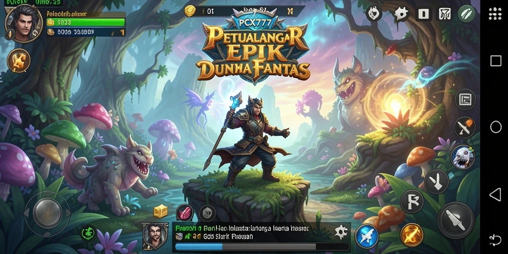 Tampilan gameplay PCX777 dalam dunia petualangan yang menakjubkan.