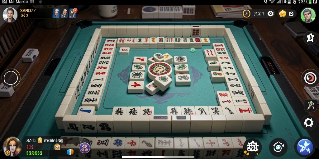 Tangkapan layar gameplay SAND77 yang seru dengan tantangan Mahjong.
