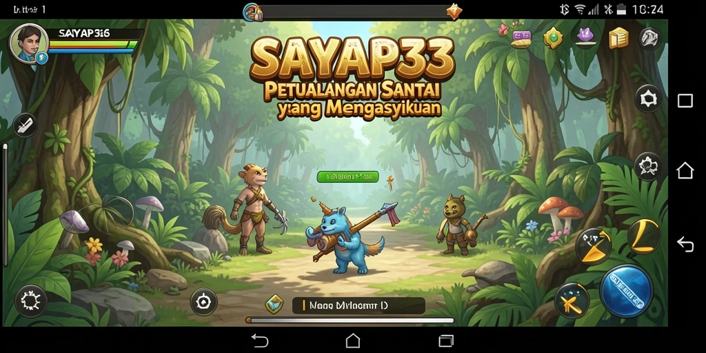 Screenshot utama SAYAP33 menampilkan gameplay yang ceria dan menyenangkan.
