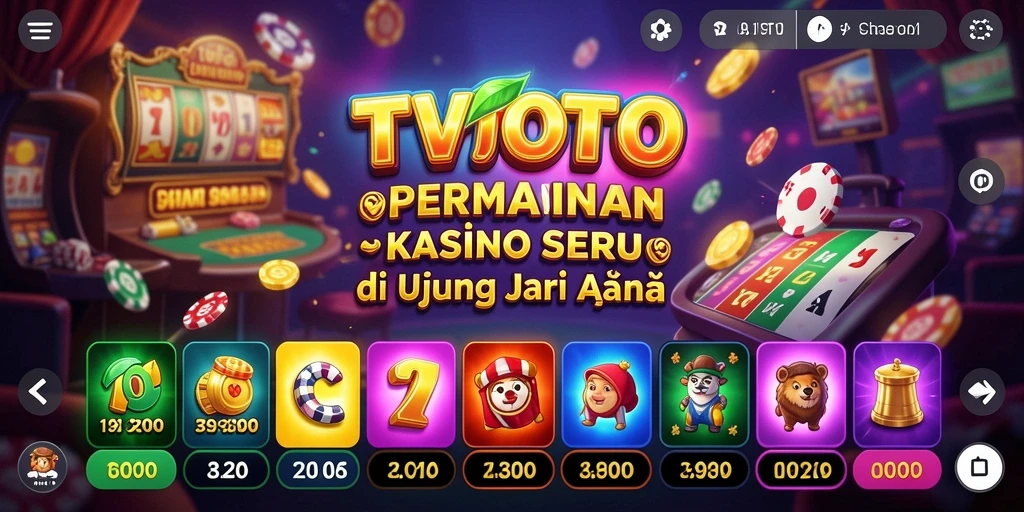 Tampilan gameplay menarik dari aplikasi Kasino TVTOTO.